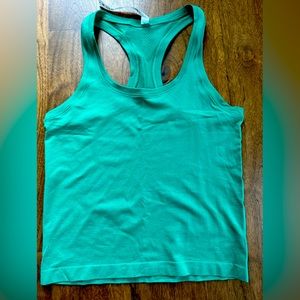 Lululemon Swiftly Tech Racerback Tank Top, waist length, size 6 emerald green